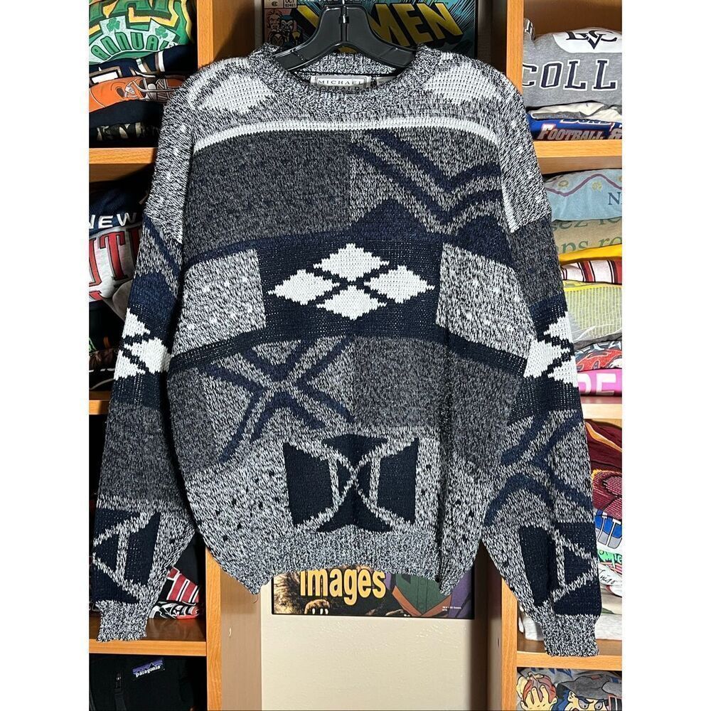 Vintage 90s Michael Gerald Acrylic Knit Sweater